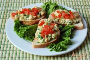 фото рецепта Горячие бутерброды  с курицей