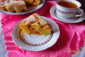 фото рецепта Постный пирог с абрикосами