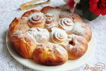 фото рецепта Пирог с апельсиновым джемом