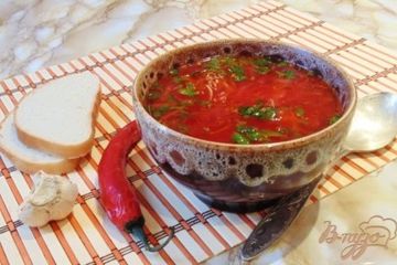 фото рецепта Борщ с квашеной капустой