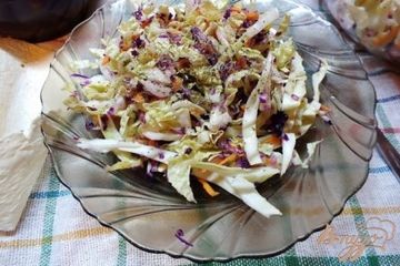 фото рецепта Салат из краснокочанной капусты