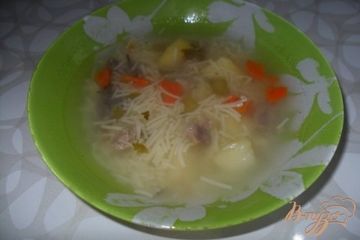 фото рецепта Суп с утиным мясом.