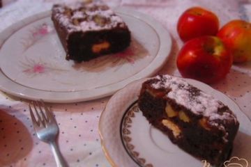 фото рецепта Пирог с яблоками и творожными шариками