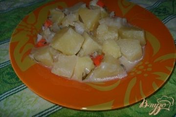фото рецепта Тушенный картофель