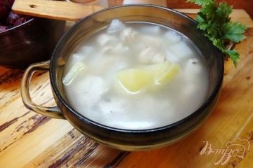 фото рецепта Суп с шампиньонами и мясом