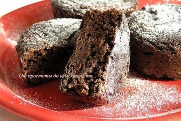 фото рецепта Шоколадные кексы (постные)