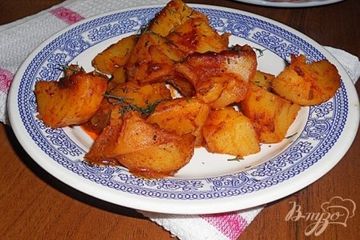 фото рецепта Картофель в томатном соусе в мультиварке