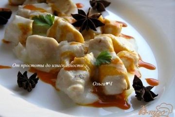 фото рецепта Куриное филе под двойным соусом