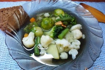 фото рецепта Суп с капустой брюссельской