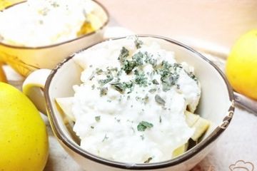 фото рецепта Фруктовый салат с творожным кремом