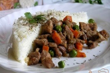 фото рецепта Рагу из индейки с рисом