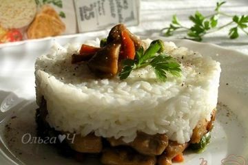 фото рецепта Соте из курицы с овощами и рисом