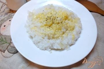 фото рецепта Рис с ананасом и сыром