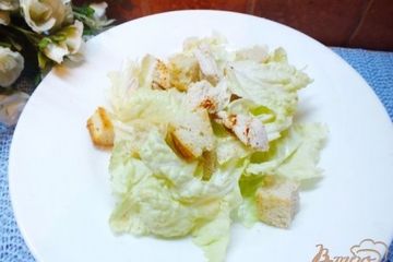 фото рецепта Салат с отварной курятиной