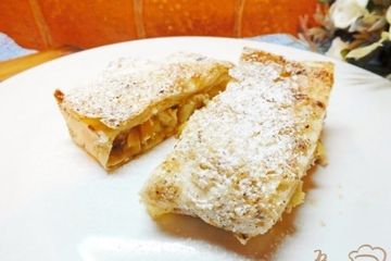 фото рецепта Яблочный пирог из лаваша