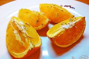 фото рецепта Десерт из апельсина запеченного в роме с розмарином