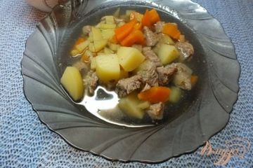 фото рецепта Суп картофельный с говядиной