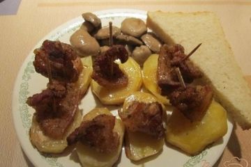 фото рецепта Кораблики из картошки с подчеревком