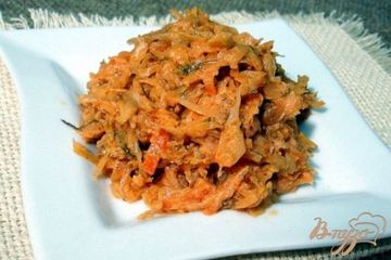 фото рецепта Капуста тушёная без мяса в томатно-сметанном соусе