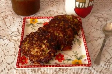 фото рецепта Кабачковые оладьи с яблоками