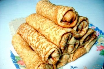 фото рецепта Блинчики с индюшачьим мясо