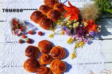 фото рецепта Булочки Зебра