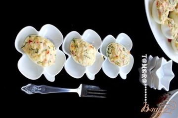 фото рецепта Закуска из фаршированных яиц
