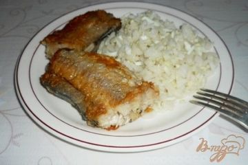 фото рецепта Гарнир из риса с яйцом и сливочным маслом