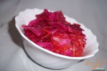 фото рецепта Закуска из капусты, моркови и свеклы