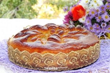 фото рецепта Узорчатый пирог с сахаром