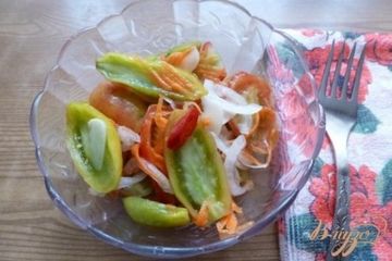 фото рецепта Закуска из зеленых помидоров