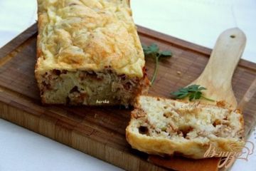 фото рецепта Заливной кекс с мясом