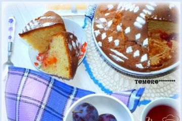 фото рецепта Пирог с черной сливой