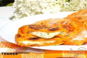 фото рецепта Томатные лепешки с сыром