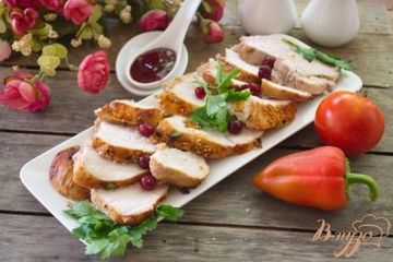 фото рецепта Пасторма куриная, маринованная в красном вине