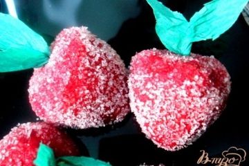 фото рецепта Клубника из вафель