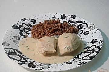 фото рецепта Куриное филе под луково - сметанным соусом