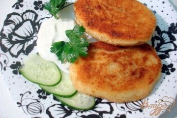 фото рецепта Картофельные зразы с капустой
