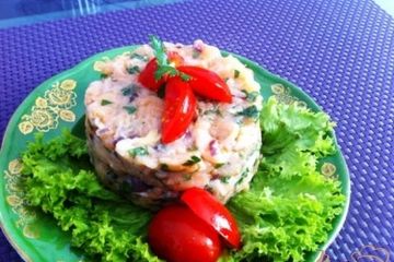 фото рецепта Татртар из лосося с каперсами