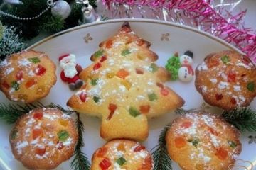 фото рецепта Новогодние маффины из манки