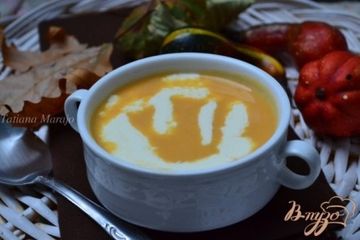 фото рецепта Суп из тыквы  с нутом
