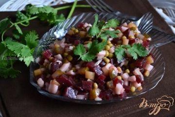 фото рецепта Винегрет с кальмарами