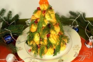 фото рецепта Закусочный торт из профитролей