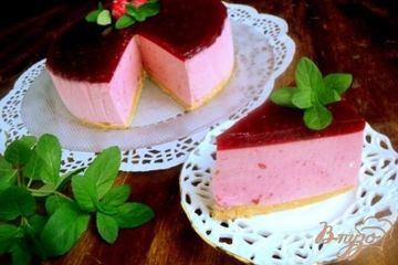 фото рецепта Торт-суфле с малиной