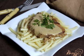фото рецепта Свинина в молоке с горчичны соусом