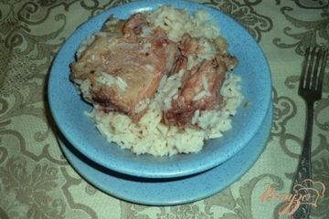 фото рецепта Свинина с рисом и курагой