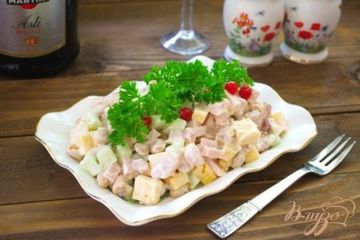 фото рецепта Салат  Сытный с фасолью