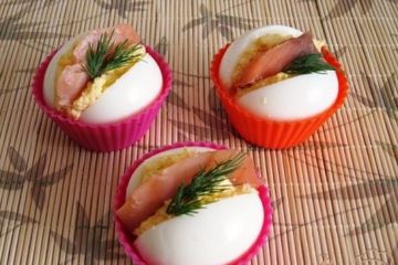 фото рецепта Закуска из яиц Рыбный день