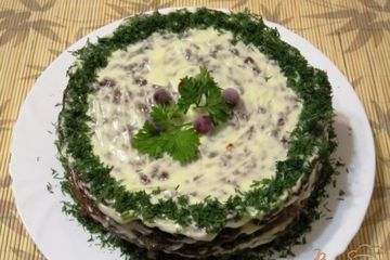 фото рецепта Торт из печенки