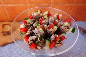 фото рецепта Фаршированные куриные сердечки